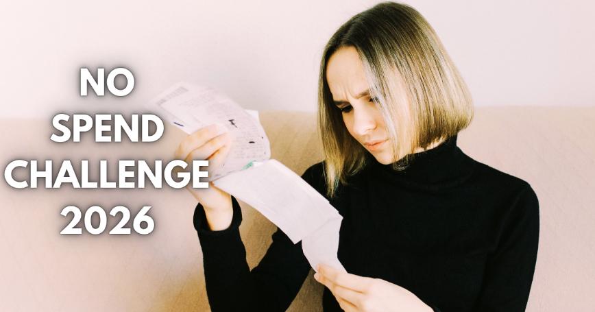 A woman checking bills